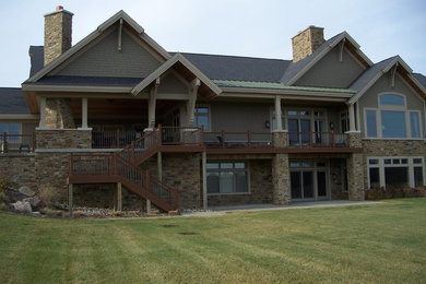 Example of a cottage exterior home design in Other