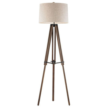 Elk Home D2817 Wooden Brace - One Light Floor Lamp