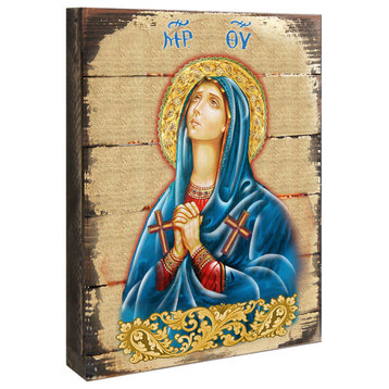 Maria Magdalena Icon Wooden Block