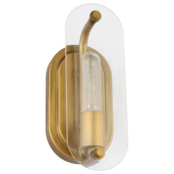 Teton Vanity - 1 Light - Natural Brass