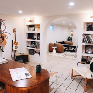 Contemporary Kansas City Basement Finish