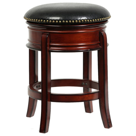 24" Hamilton Swivel Stool, Brandy