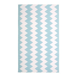 Haveli Chevron Blue by The Rug Company - Area Rugs