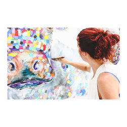 Tracey Keller in Her Studio - Bliss - Paintings