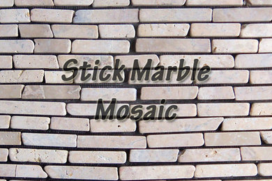 Stick Marble Mosaic | Stok Marmer Mozaïek | marbre bâton mosaïque