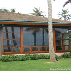 Mahogany Storefront Windows - Windows