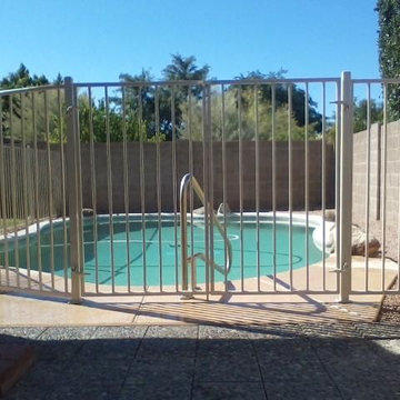 A variety of pool fences around the Valley