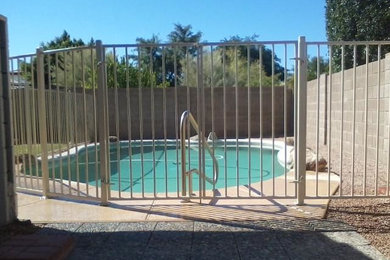 Inspiration for a contemporary pool remodel in Phoenix
