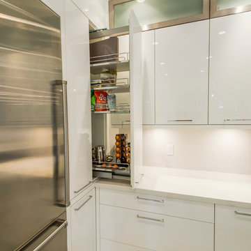 Flat Panel Cabinets With Functional Storage
