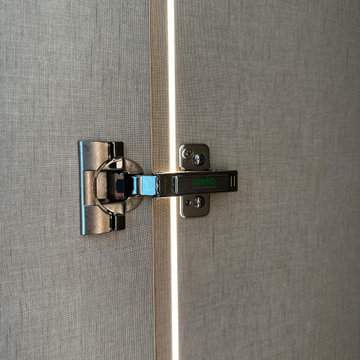 Murphy bed and wardrobes with concealed drawers