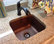 Sisley 17" Undermount Copper Bar Prep Sink