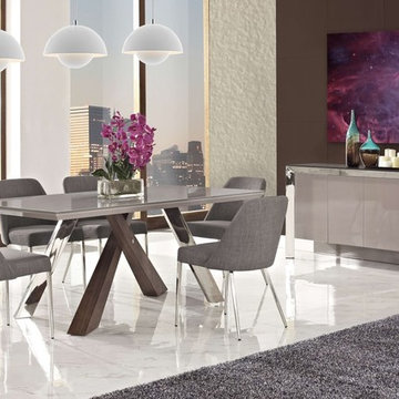 Vanda 8 PC Dining Set with Buffet | Cappuccino