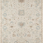 Momeni - Anatolia ANA-5 Machine Made Beige Area Rug 9'9"x12'6" - The pastel color palette of the Anatolia Collection presents the softer side of tribal style. Subdued shades of pink, baby blue and brown fill the field and ornamental rug borders with classical medallions and vine and dot motifs. Crafted in an innovative combination of natural wool and nylon threads, modern machining mimics ancestral weaving techniques to create a series of chic floor coverings that are superior in beauty and performance.
