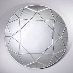 Homka Round Diamond Mirror - Deknudt Mirrors - Wall Mirrors