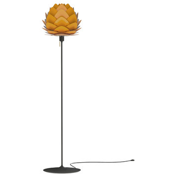 Aluvia Floor Lamp, Saffron/Black