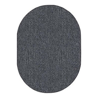 Broadway Collection Solid Color Indoor Outdoor Area Rugs, 6' x 8' Oval ...