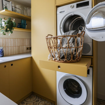 Yellow utility room