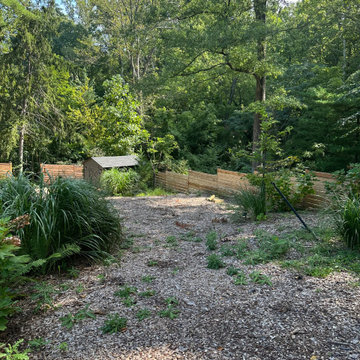 Conservation and rain gardens landscape