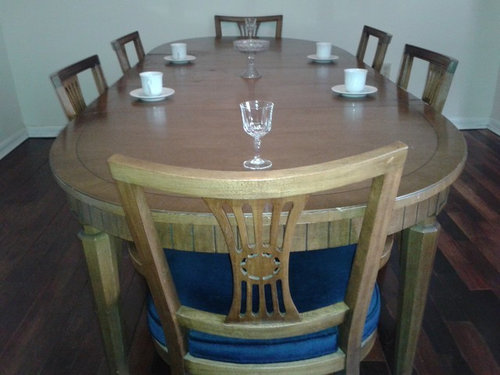 Are These Antique Chairs, Henredon Round Dining Room Table