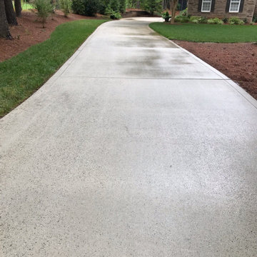 Before & After Driveway Pressure Washing in Charlotte, NC