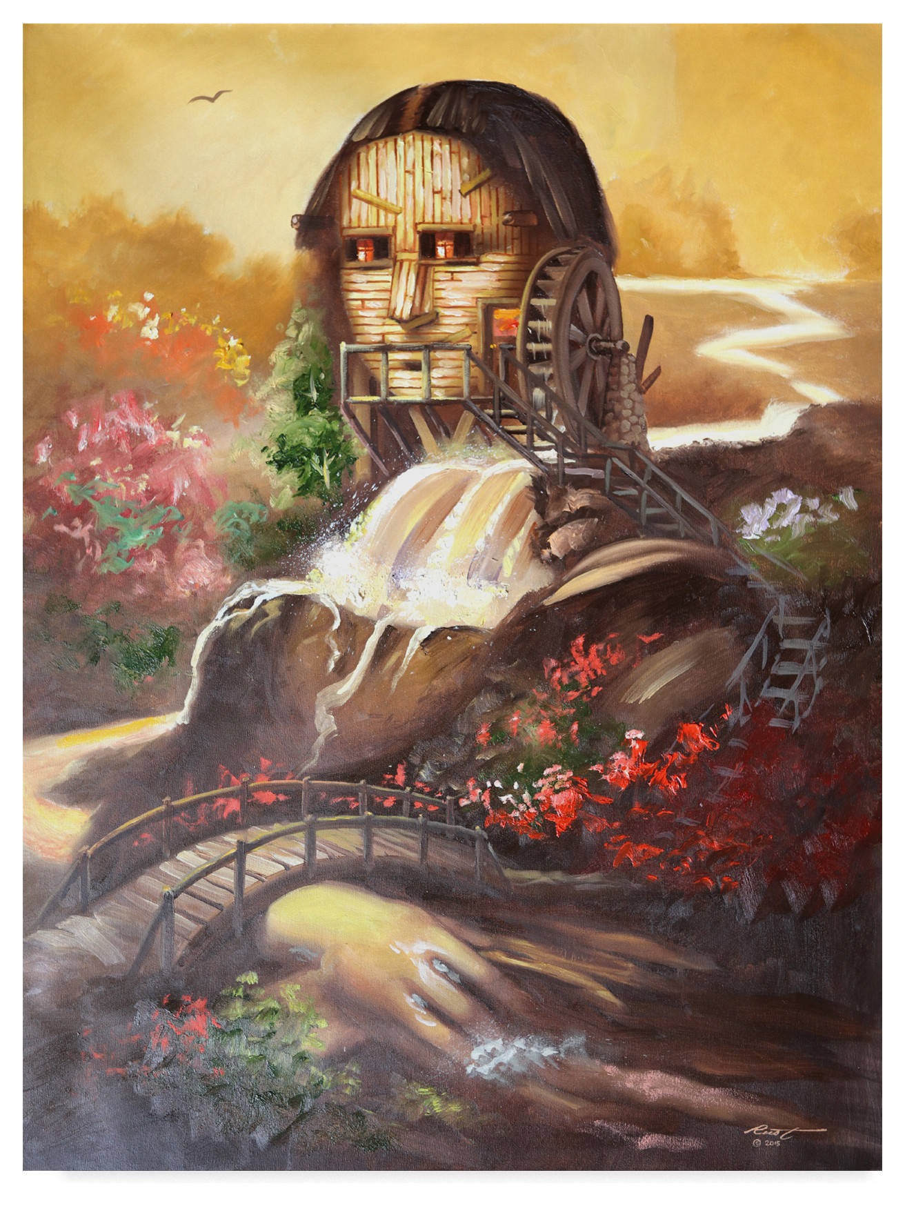 "Monas Mill Illusion" by D. Rusty Rust, Canvas Art, 47"x35" - Eclectic ...