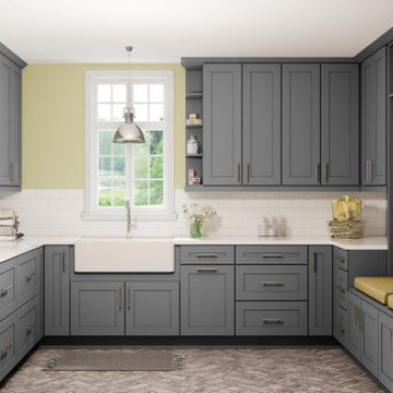 Gray Shaker Cabinets
