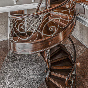Kunstvolle Spiraltreppe für Stuttgart