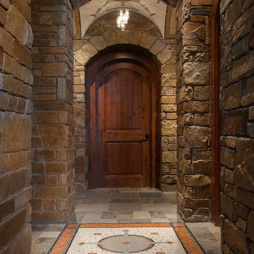 Wine Room entry and vaulted ceiling