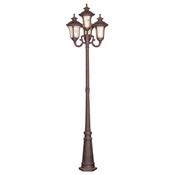 Imperial Bronze Oxford 4 Light Outdoor Post Light With Post Included