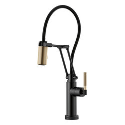 Brizo Litze Kitchen Faucet with Smart Touch Technology - 64243LF-BLGL - Kitchen Faucets