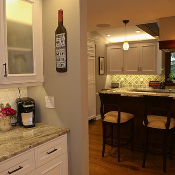 Farmhouse Kitchen Remodel | Rich Wood Accents & Expanded Chef’s Layout