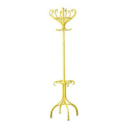 Retro Yellow Coat Rack - Coatracks And Umbrella Stands