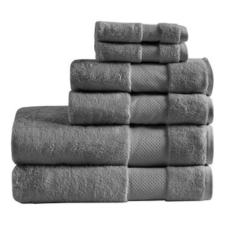 Madison Park Signature Luxor Sand 100% Egyptian Cotton 6 Piece Towel Set