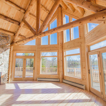 Log Home In Limington, Maine