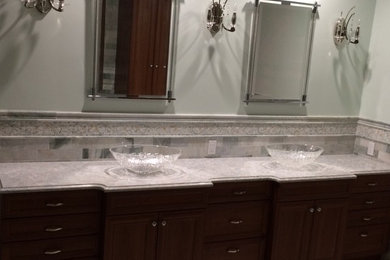Thermofoil Vanity with Cambria Montgomery countertop
