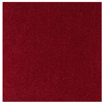 Solid Color Indoor Area Rugs Burgundy - 7' Square