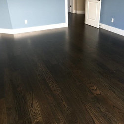 Red Oak Stained Ebony - Hardwood Flooring
