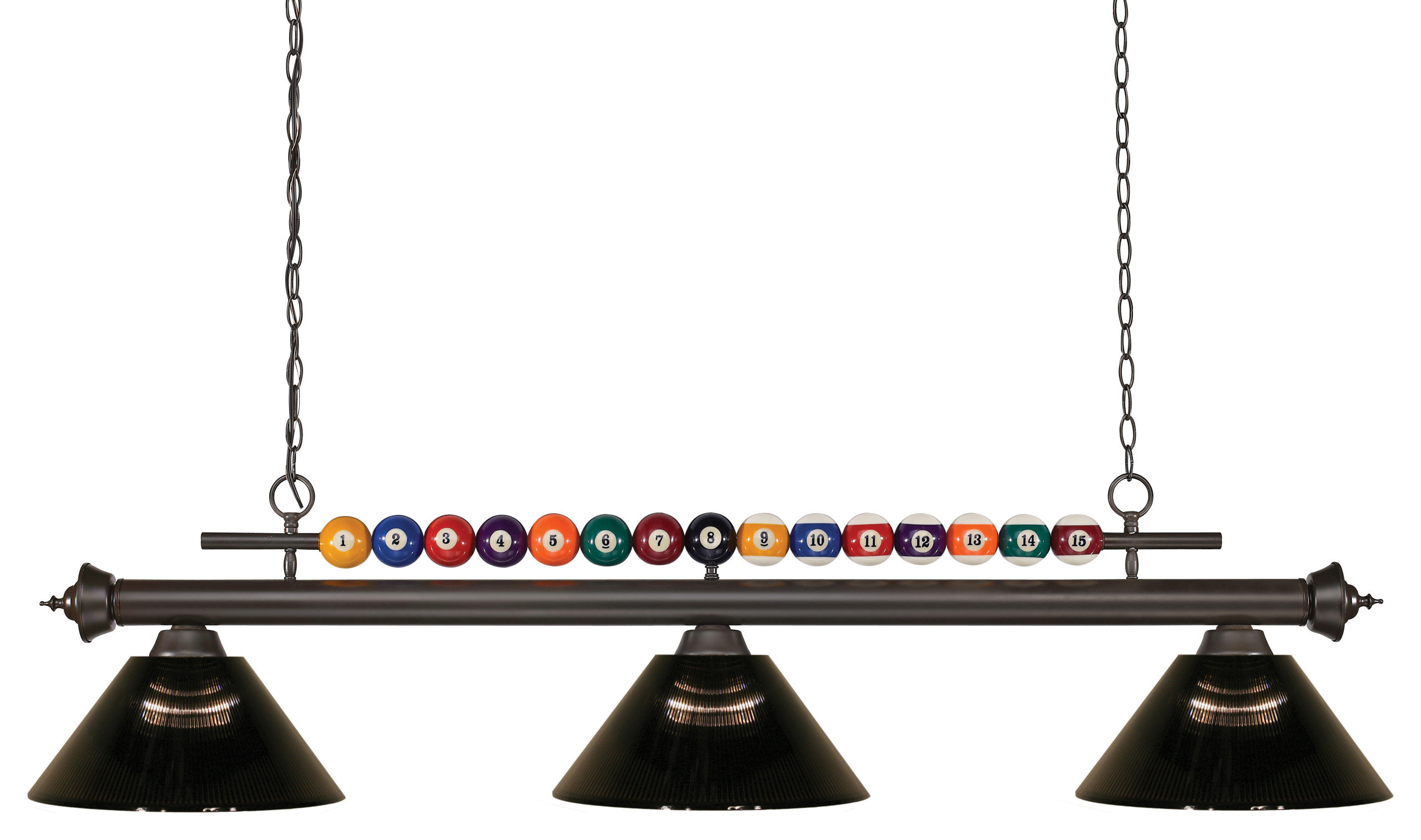 Z-Lite 3 Light Billiard Light, Bronze, 170BRZ-ARS - Traditional - Pool Table Lights - by ...