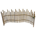Master Garden Products - Bamboo Picket Fence, 24" - Old-fashioned bamboo picket fences adds a traditional touch to a home, as well as to provide privacy and security. The wire between the poles are covered with sections of bamboo and the gaps between poles allows for an open picket fence look. The spaced pole design of the picket fence allows a homeowner to see the property while also securing it. Our bamboo picket fence gives you another option to one of the most popular fence styles. Regular bamboo picket fences are built with 1 to 1.5 bamboo poles, and the unique black bamboo picket fence poles are between 1/2 to 3/4 because this particular type of bamboo grows in smaller clumps.