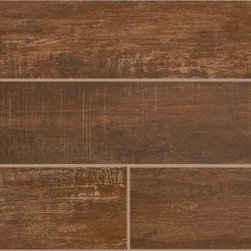 Capella Java 6x40" Wood Look Italian Made Porcelain Tile - Wall And Floor Tile