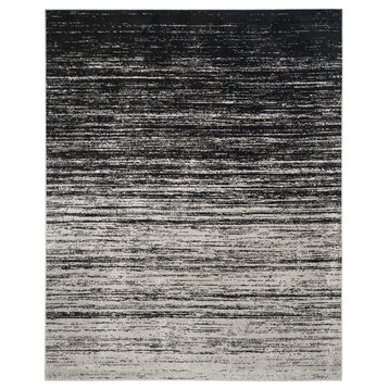 Safavieh Adirondack Collection ADR113 Rug, Silver/Black, 8'x10'