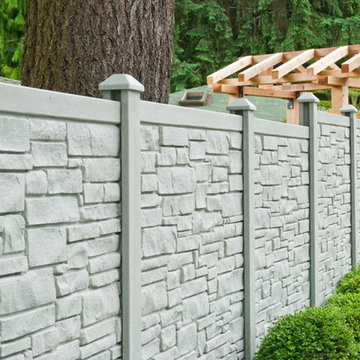SimTek EcoStone simulated stone fencing - divider fencing