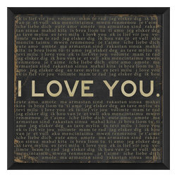 The Artwork Factory - I Love You Print - Prints And Posters