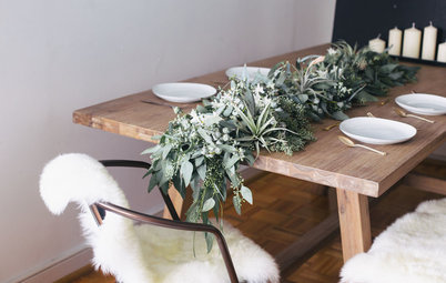 DIY: Eukalyptus-Girlande für eine winterliche Tischdeko