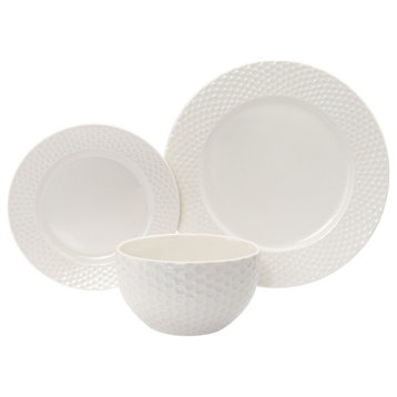 Fossette 18 Piece Porcelain Dinnerware Set