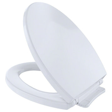 Toto SoftClose, Slow Close Elongated Toilet Seat and Lid, Cotton White