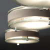 3-Light Pendant Discus Series 302, Satin Nickel