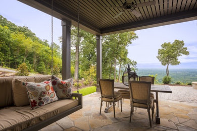 Minimalist back porch idea in Other