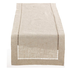 Brown 36/" /& 54/" French Country Farmhouse Table Runner Plaid Ivory Tan