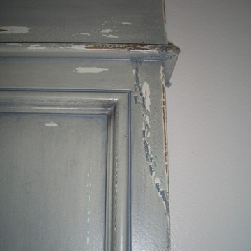 Faux finish cabinet